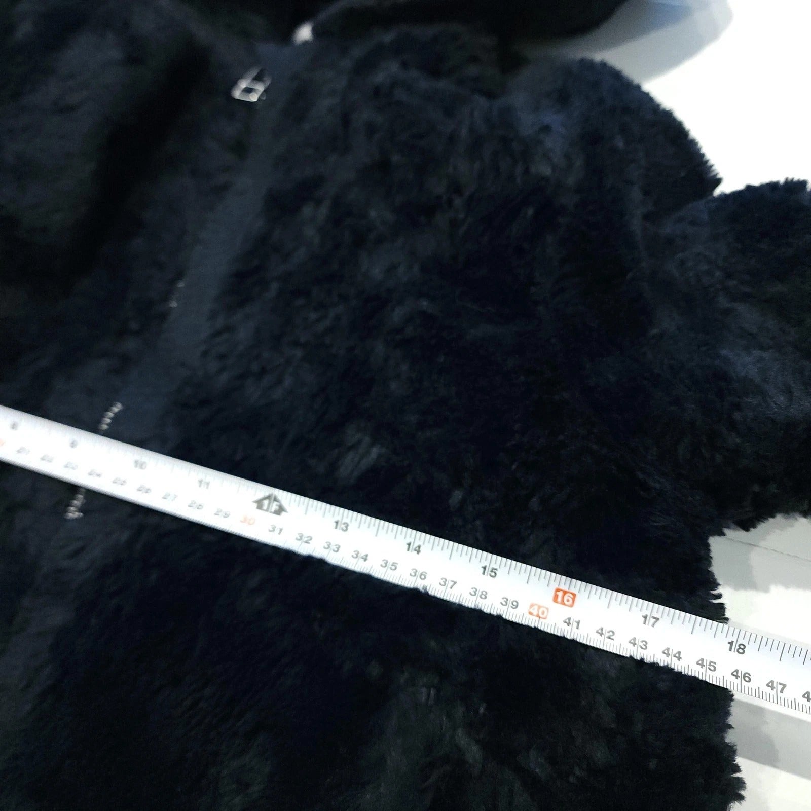 Zara Kids Midnight Blue Hooded Faux Fur Jacket Sz 10 Full Zip