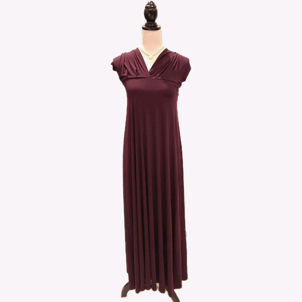 Von Vonni Deep Purple Formal Maxi Dress Sz Small