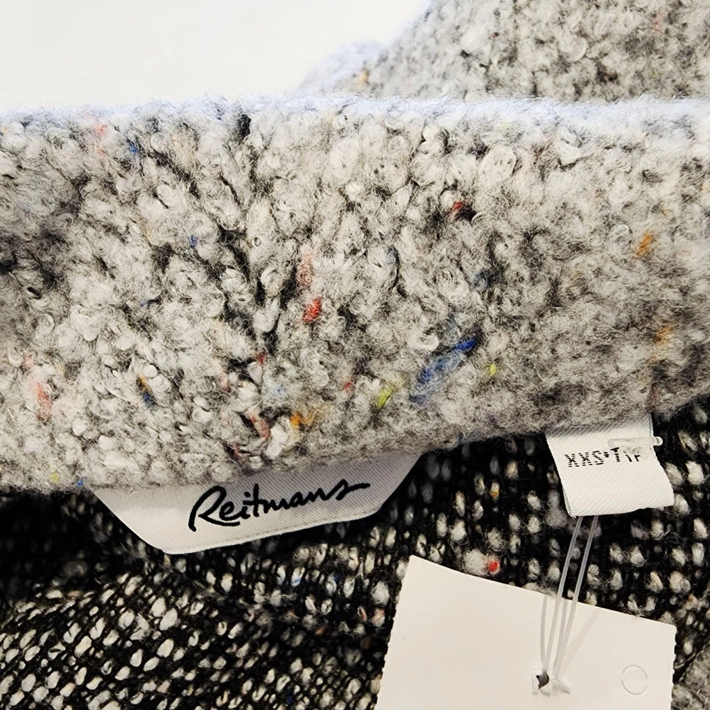 Reitmans Speckled Teddy Coat 2XS Gray