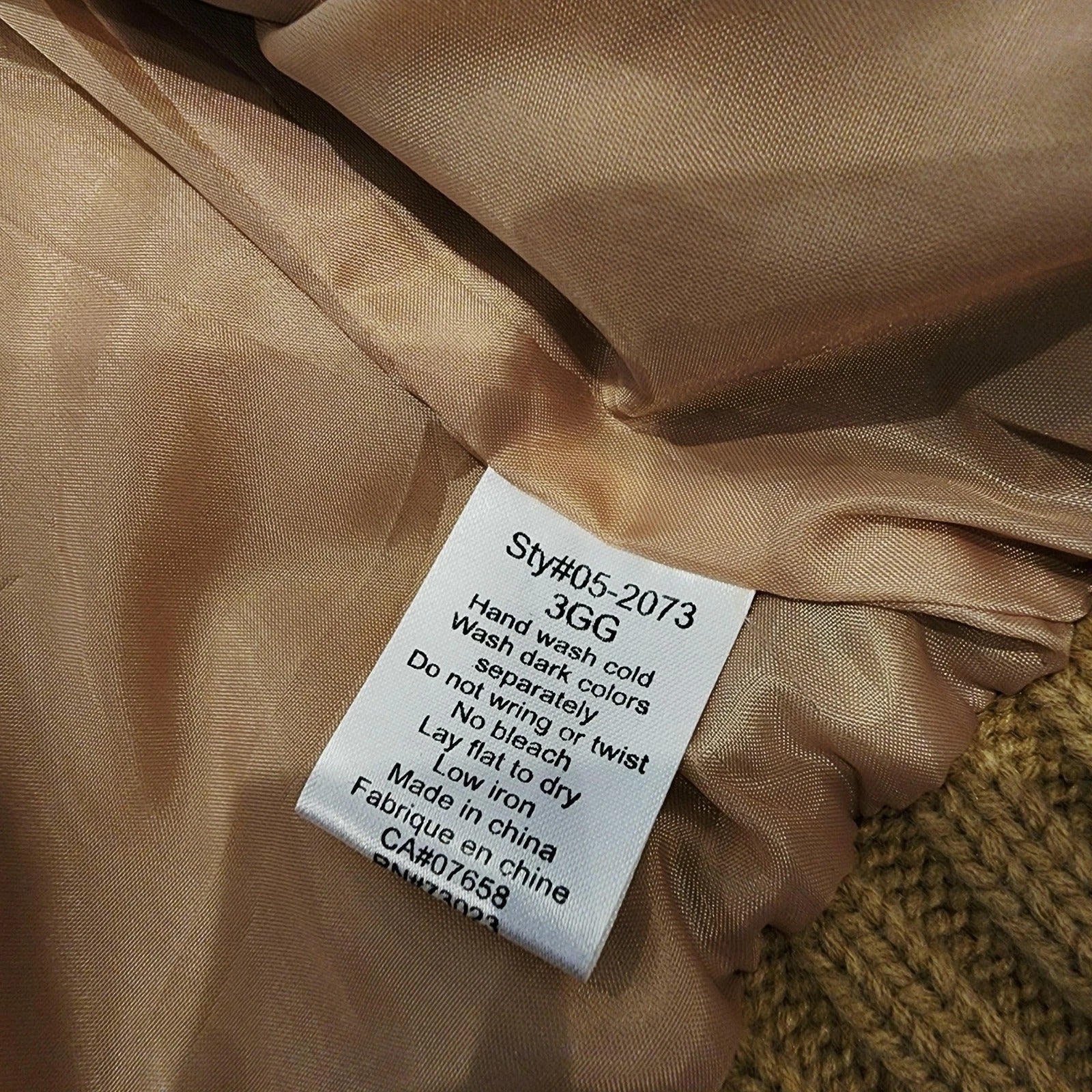 Golden Brown Faux Fur Vest Sz S Full Zip Cafebrand