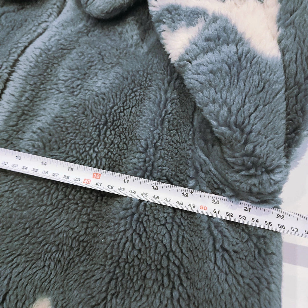 Vintage 90's Polar Bear Teddy Jacket Sz M Full Zip Blue